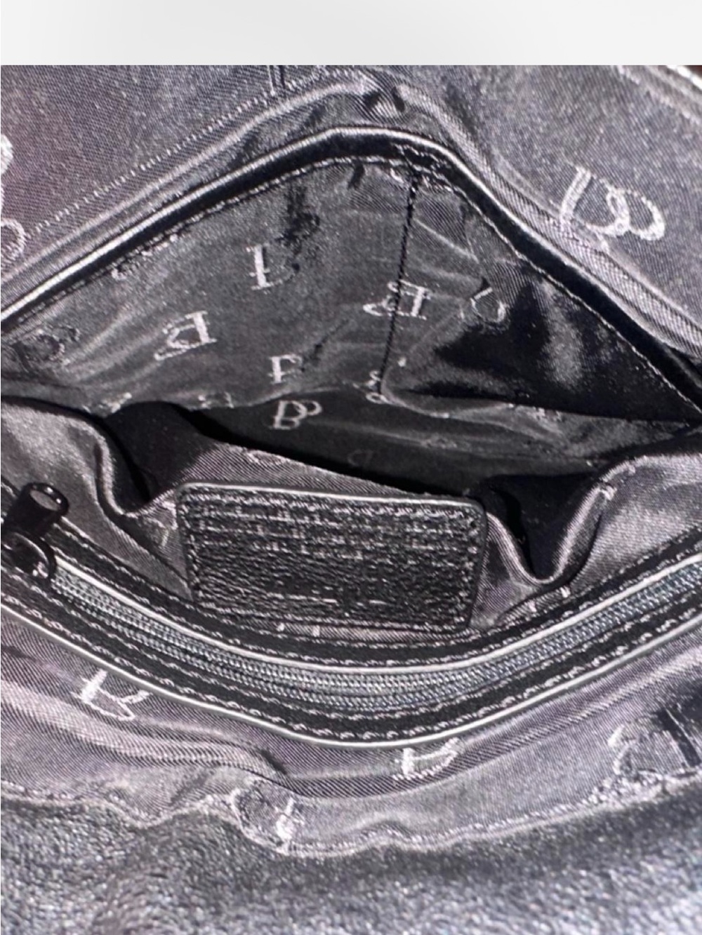 Bolzano Black Soft Leather Crossbody Bag Silver Hardware Studded Y2K - Picture 7 of 14
